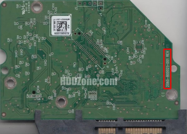 2060-800021-001 WD Harddisk kontrol devre mantık kartı